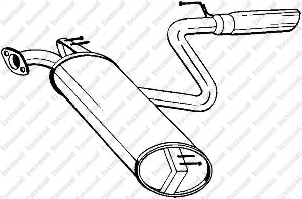 Глушитель выхлопных газов конечный BOSAL