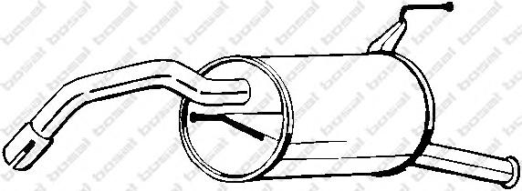 Глушитель выхлопных газов конечный BOSAL