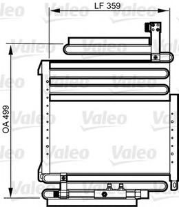 Конденсатор, кондиционер VALEO 814288