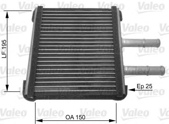 Теплообменник, отопление салона VALEO