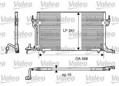 Конденсатор, кондиционер VALEO 817230