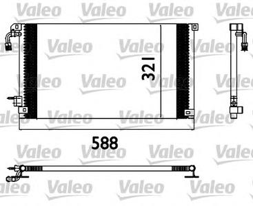 Конденсатор, кондиционер VALEO 817655