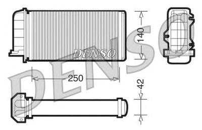 Теплообменник, отопление салона DENSO DRR09001