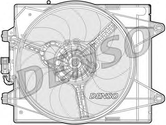 Вентилятор, охлаждение двигателя DENSO