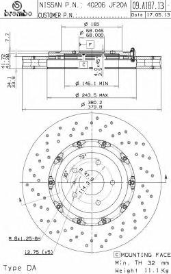 Тормозной диск BREMBO