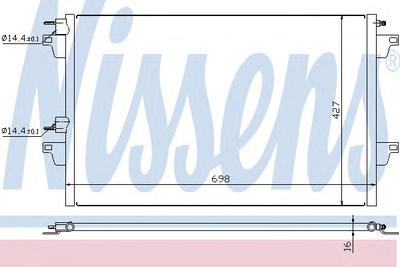 Конденсатор, кондиционер NISSENS 94627