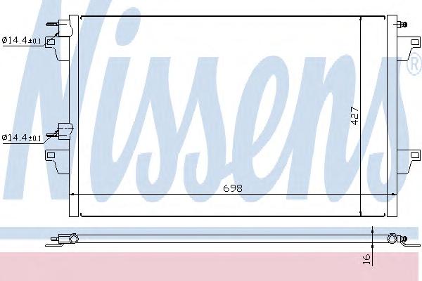 Конденсатор, кондиционер NISSENS