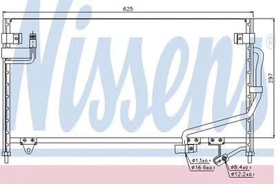 Конденсатор, кондиционер NISSENS 94687