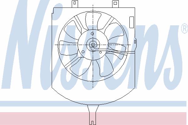 Вентилятор, конденсатор кондиционера NISSENS