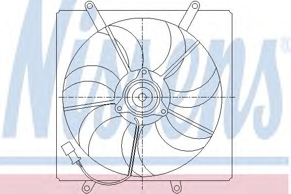 Вентилятор, охлаждение двигателя NISSENS
