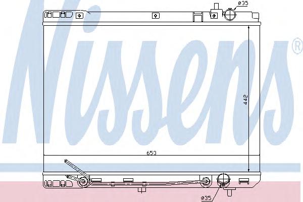 Радиатор, охлаждение двигателя NISSENS