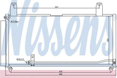 Конденсатор, кондиционер NISSENS 940080