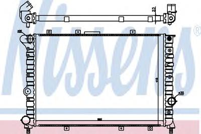 Радиатор, охлаждение двигателя NISSENS 60044