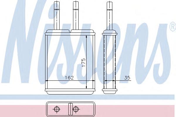 Теплообменник, отопление салона NISSENS