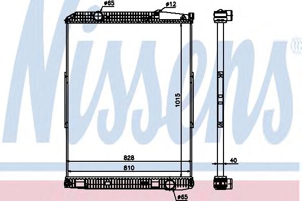 Радиатор, охлаждение двигателя NISSENS