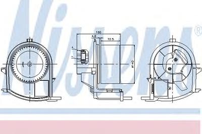 Вентилятор салона NISSENS 87047