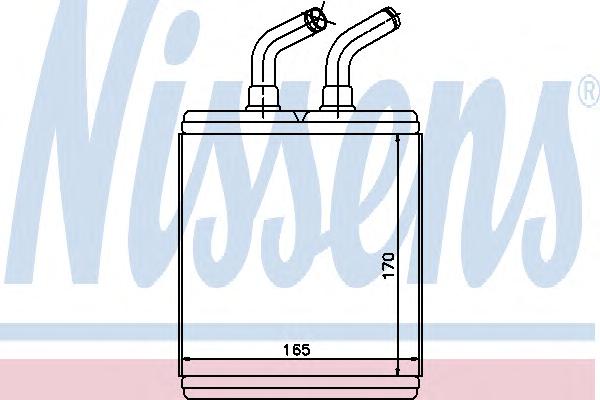 Теплообменник, отопление салона NISSENS