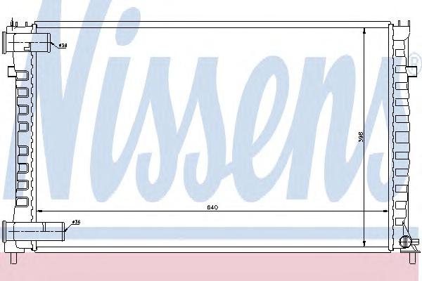 Радиатор, охлаждение двигателя NISSENS