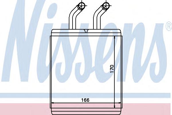 Теплообменник, отопление салона NISSENS