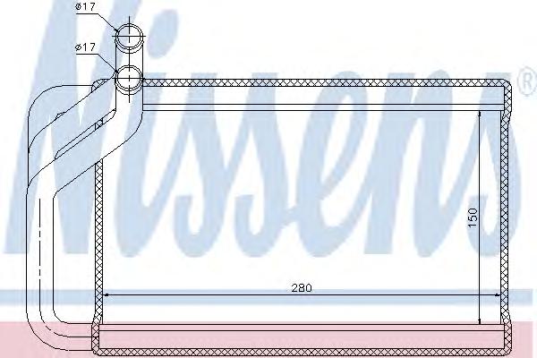 Теплообменник, отопление салона NISSENS