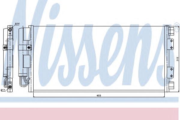 Конденсатор, кондиционер NISSENS