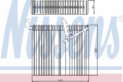 Испаритель, кондиционер NISSENS 92190