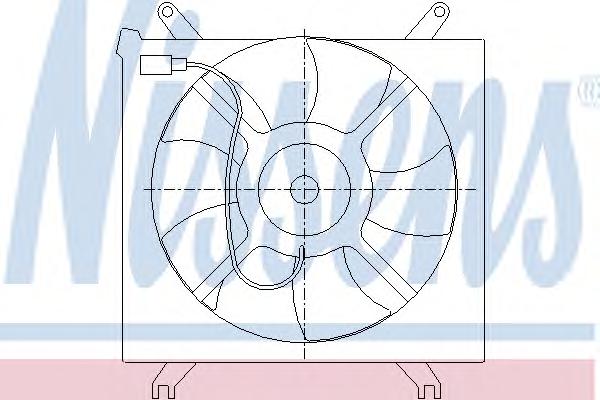 Вентилятор, охлаждение двигателя NISSENS