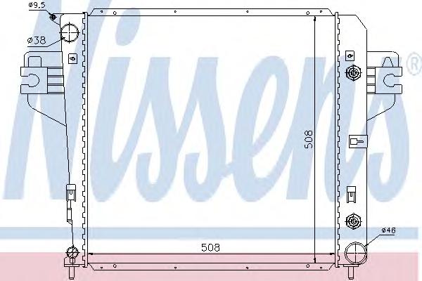 Радиатор, охлаждение двигателя NISSENS
