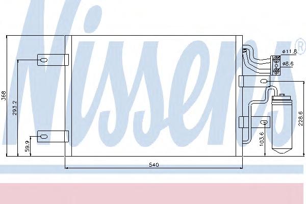 Конденсатор, кондиционер NISSENS