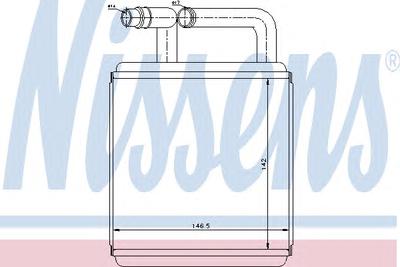 Теплообменник, отопление салона NISSENS 77618