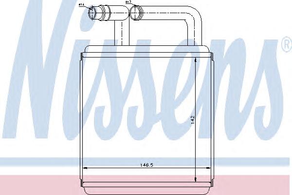 Теплообменник, отопление салона NISSENS