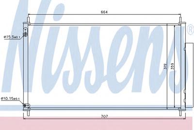 Конденсатор, кондиционер NISSENS 940340