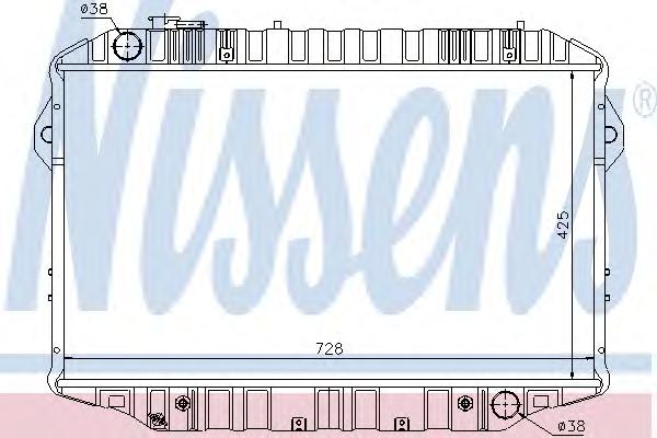 Радиатор, охлаждение двигателя NISSENS