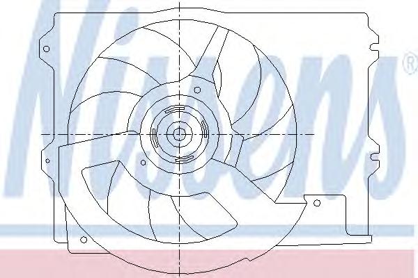 Вентилятор, охлаждение двигателя NISSENS