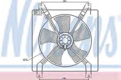 Вентилятор, охлаждение двигателя NISSENS 85355