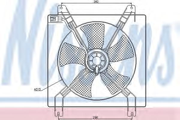 Вентилятор, охлаждение двигателя NISSENS