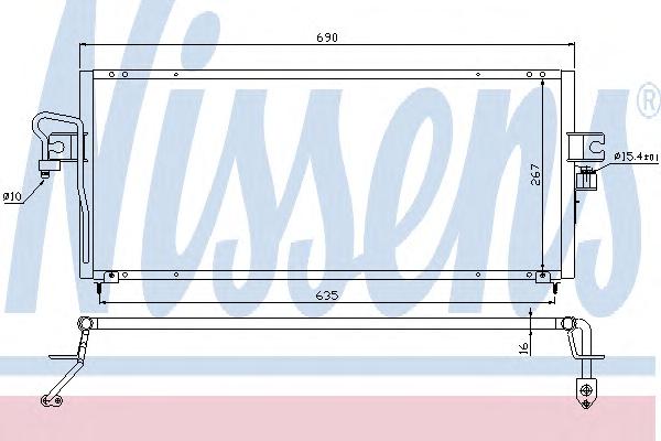 Конденсатор, кондиционер NISSENS