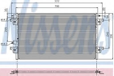 Конденсатор, кондиционер NISSENS 94551