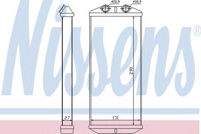 Теплообменник, отопление салона NISSENS 71158