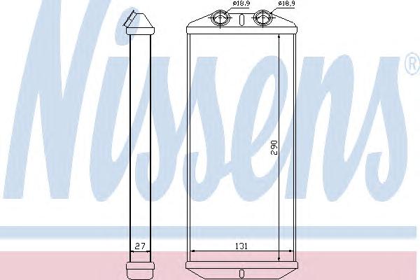 Теплообменник, отопление салона NISSENS
