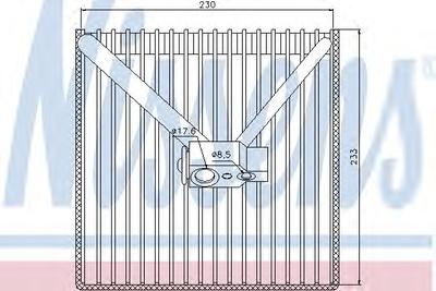 Испаритель, кондиционер NISSENS 92250