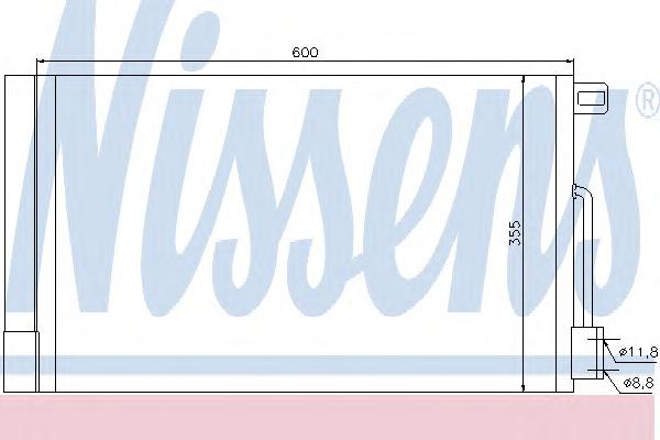 Конденсатор, кондиционер NISSENS