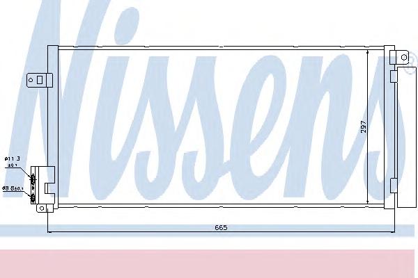 Конденсатор, кондиционер NISSENS