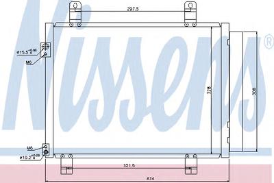 Конденсатор, кондиционер NISSENS 940122