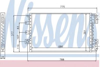 Конденсатор, кондиционер NISSENS 94680