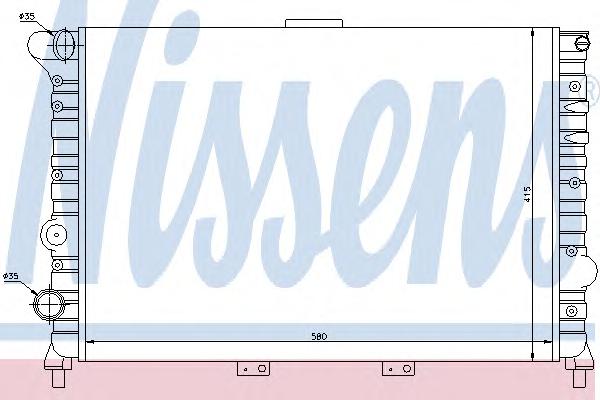 Радиатор, охлаждение двигателя NISSENS
