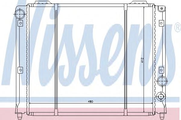 Радиатор, охлаждение двигателя NISSENS