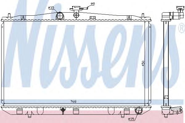 Радиатор, охлаждение двигателя NISSENS