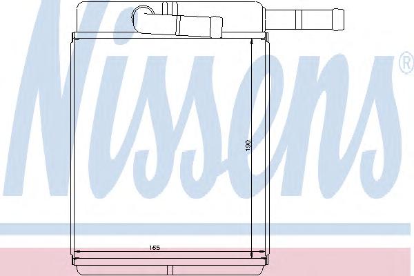 Теплообменник, отопление салона NISSENS