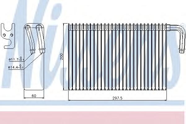 Испаритель, кондиционер NISSENS